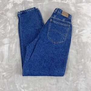 Vintage Lee Jeans Womens 8 Denim Hi Rise 90s Mom Tapered Y2K Grunge Americana